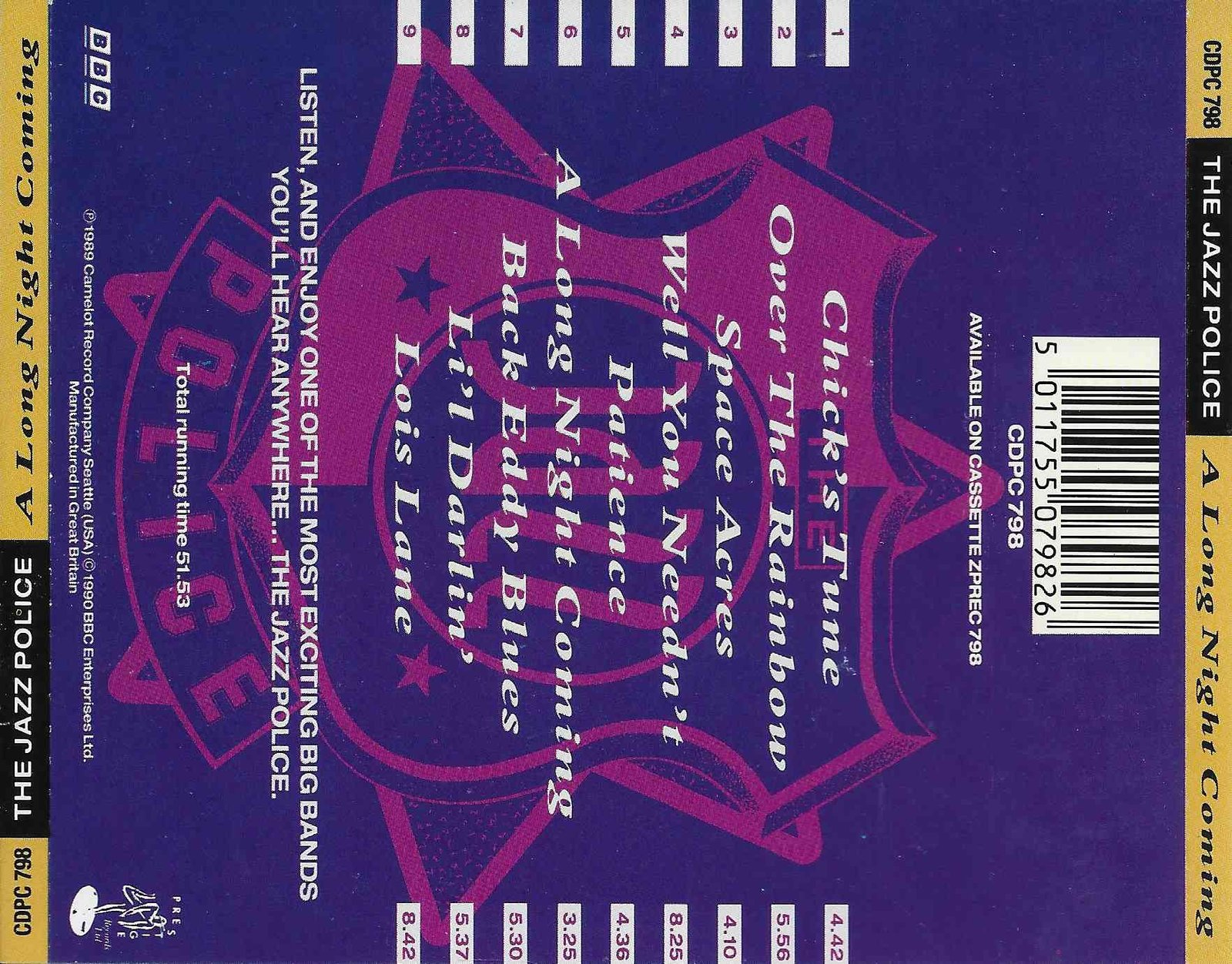 Back cover of CDPC 798